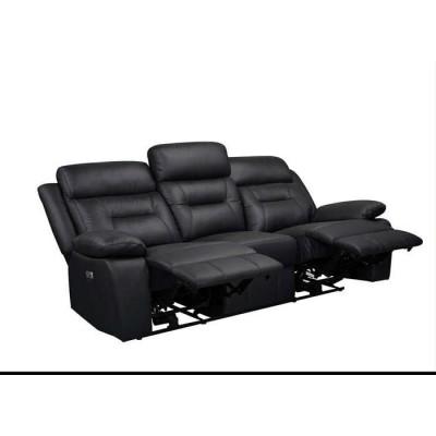 Sofa inclinable électrique Laconia 9629BLK-3PW