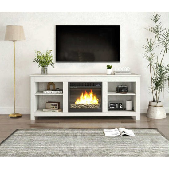 Meuble télé avec foyer 45601-58WT