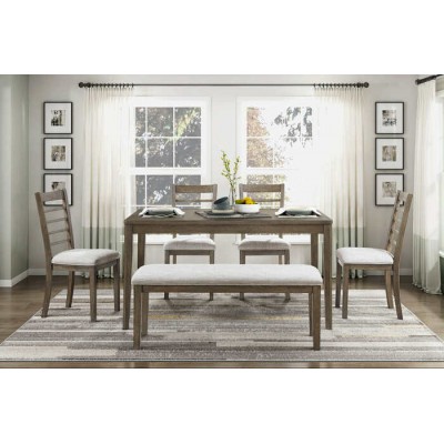 Ensemble table, banc et 4 chaises Emilia 5987
