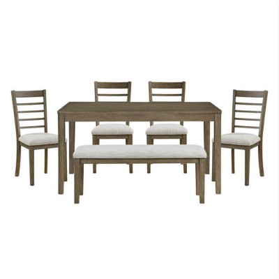 Ensemble table, banc et 4 chaises Emilia 5987
