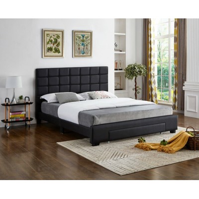 Lit Queen avec rangement IF-5490 (Noir)