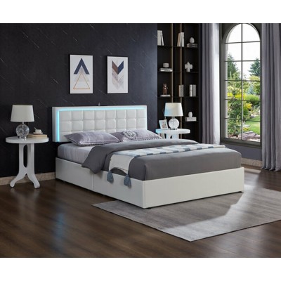 Lit Queen avec rangement IF-5402 (Blanc)