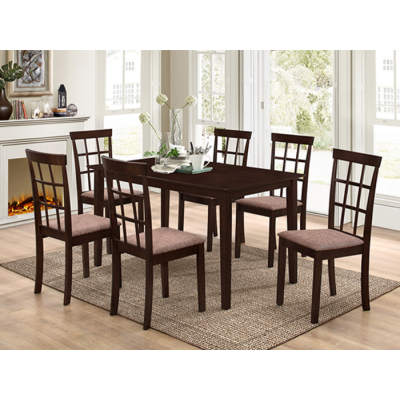 Ensemble table et six chaises T-1048-C-1010