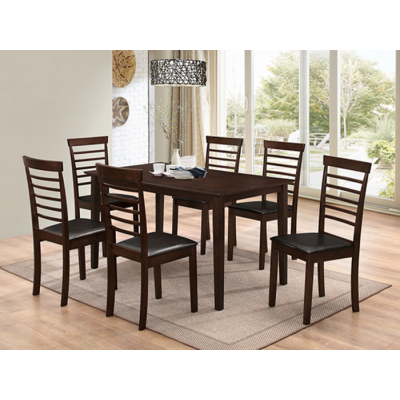 Ensemble table et six chaises T-1048-C-1011