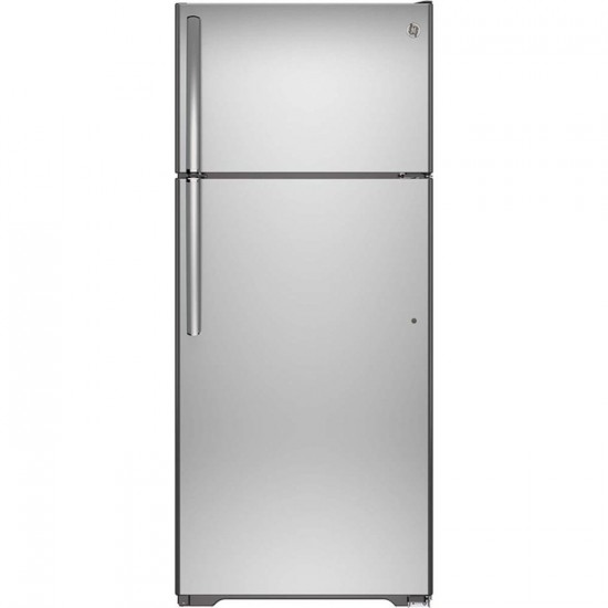 Réfrigérateur à congélateur supérieur de 18pi.cu. GTS18FSLKSS (Acier Inoxydable)
