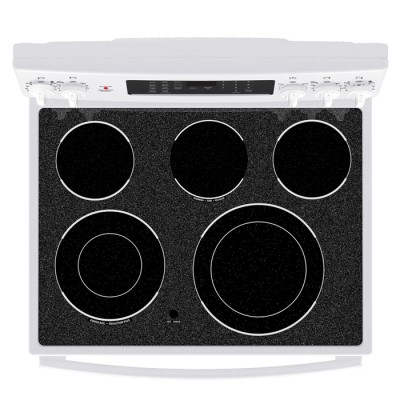 Cuisinière électrique 30po à convection et friture a air sans préchauffage JCB840DVWW (Blanc)