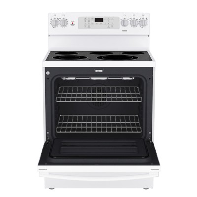 Cuisinière électrique 30po à convection et friture a air sans préchauffage JCB840DVWW (Blanc)