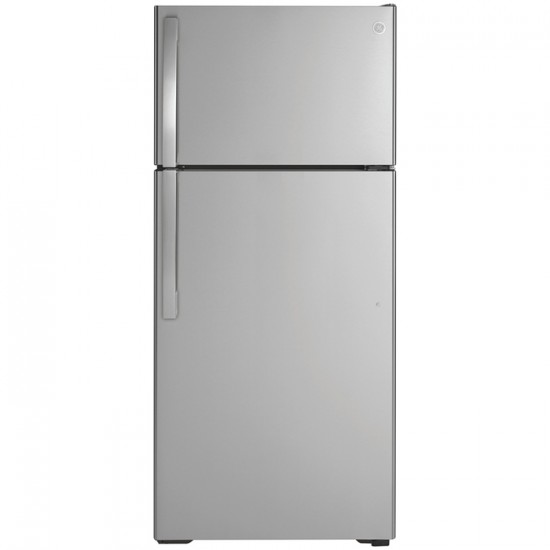 Réfrigérateur à congélateur supérieur GE 16,6pi.cu. GTE17GSNRSS (Acier Inoxydable)