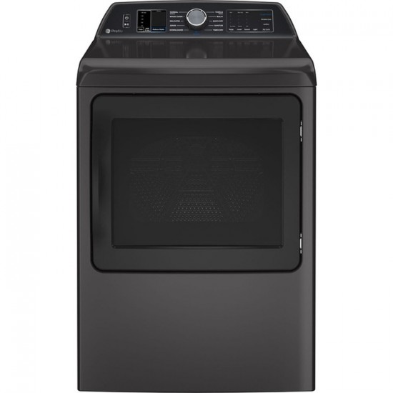 Sécheuse électrique intelligente de 7,4 pi.cu. GE Profile PTD70EBMTDG (Diamond Grey)