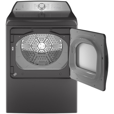 Sécheuse électrique intelligente de 7,4 pi.cu. GE Profile PTD60EBMRDG (Diamond Grey)