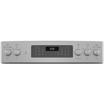 Cuisinière électrique GE 30po  à convection à four double et friture a air sans préchauffage JBS86SPSS (Acier Inoxydable)