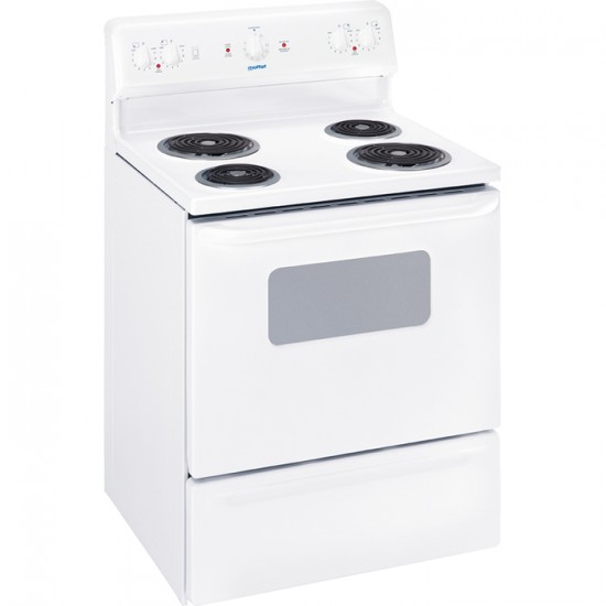 Cuisinière électrique 30po Moffat avec four à nettoyage manuel MCBS523DNWW (Blanc)