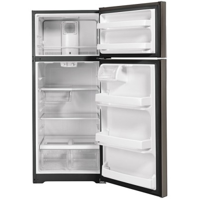Réfrigérateur à congélateur supérieur homologué Energy Star de 17.5pi.cu. GTE18GMNRES (Ardoise)