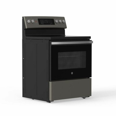 Cuisinière électrique GE 30po à convection et friture a air sans préchauffage JCB840ETES (Ardoise)