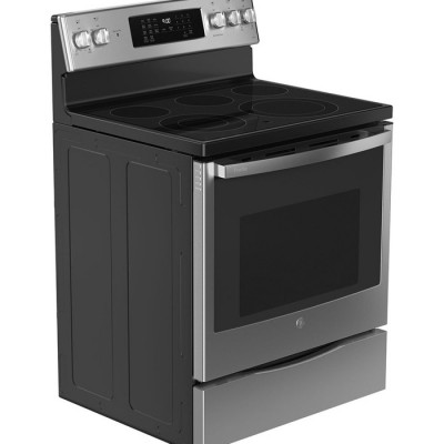 Cuisinière GE Profile électrique 30po a convection PCB900YVFS (Acier inoxydable)
