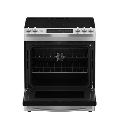 Cuisinière électrique encastrée GE 30 po avec commandes à l'avant et tiroir de rangement JCS840SMSS (Acier inoxydable)