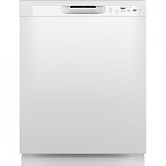 Lave-vaisselle GE de 24" avec commandes à l'avant GDF510PGRWW (Blanc)