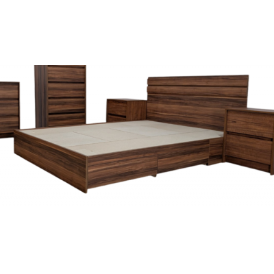 Lit king avec quatre tiroirs de rangement TL2000