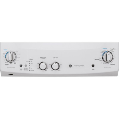 Combiné laveuse et sécheuse GE GUD27ESMMWW (Blanc)