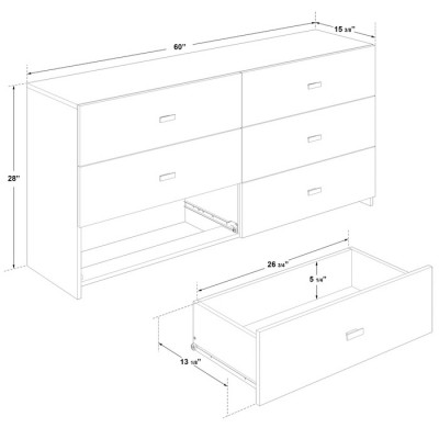 Bureau double Zen W33581.19.SK  (Beauté Naturelle)