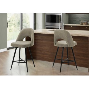 Ensemble deux tabourets hauteur comptoir I1254