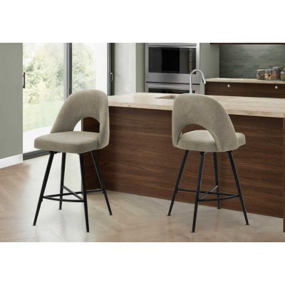 Ensemble deux tabourets hauteur comptoir I1254