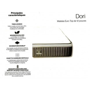 Matelas Euro-Top king Dori 12po