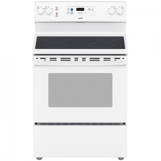 Cuisinière électrique 30po Moffat avec four à nettoyage manuel MCBS585DNWW (Blanc)
