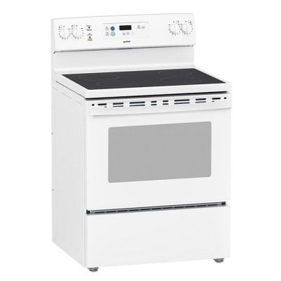 Cuisinière électrique 30po Moffat avec four à nettoyage manuel MCBS585DNWW (Blanc)
