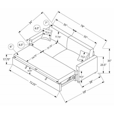 Sofa lit 8224G31
