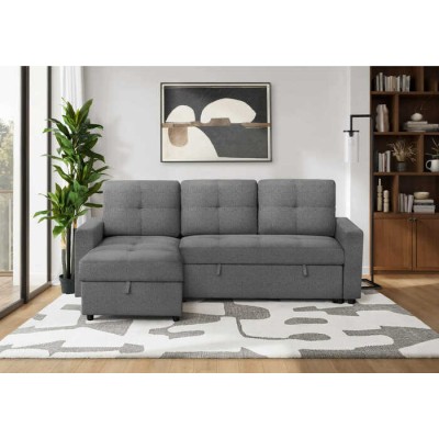 Sofa lit avec chaise longue reversible 8A14L13