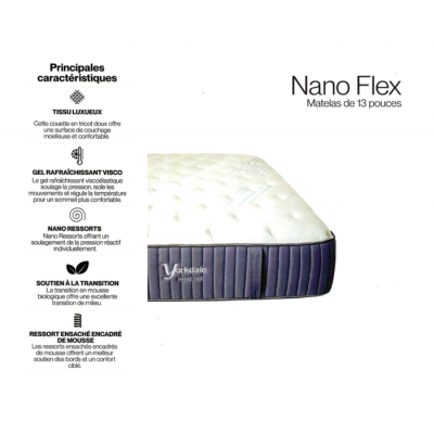 Matelas double Nano Flex 13po