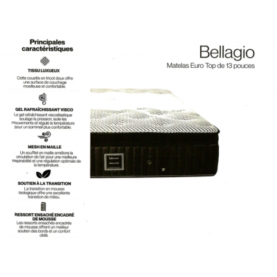 Matelas queen Bellagio 13po