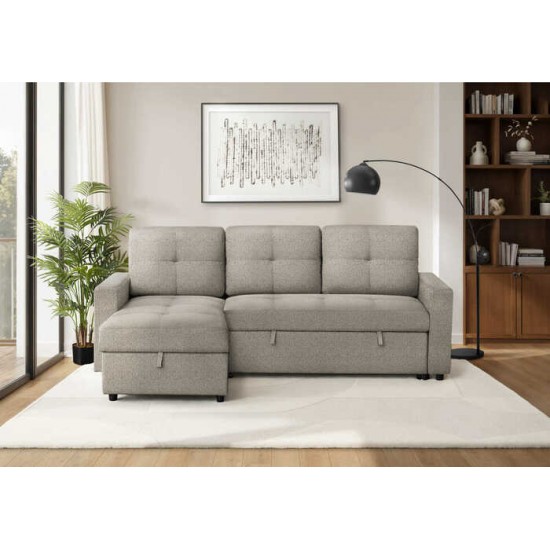 Sofa lit avec chaise longue reversible 8A14L31