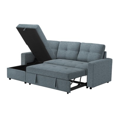 Sofa lit avec chaise longue reversible 8A14L83 