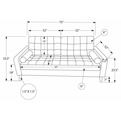 Sofa 75"L 8J13L44 