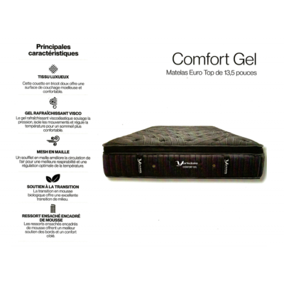 Matelas double Confort Gel 13.5''