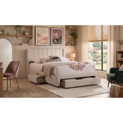 Lit King avec rangement IF-5331 (Beige)