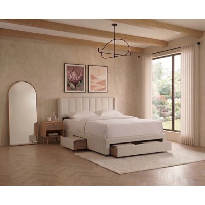 Lit King avec rangement IF-5331 (Beige)