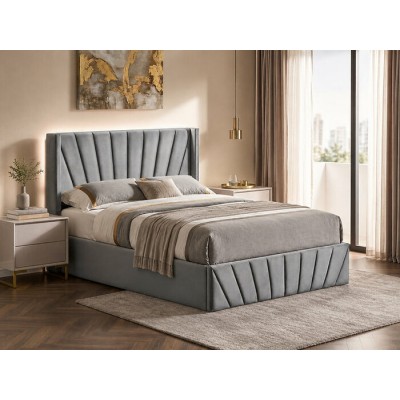 Lit King avec rangement IF-5870 (Gris)