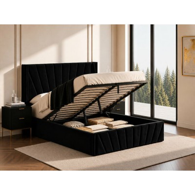 Lit Queen avec rangement IF-5873 (Noir)