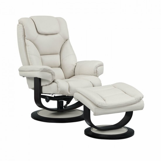 Fauteuil inclinable avec pouf IF-6202-M (Beige Ivoire)