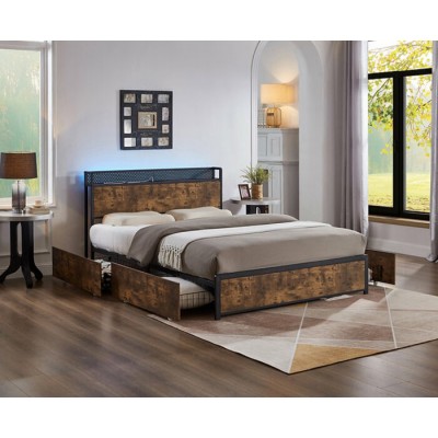 Lit Double avec rangement IF-5930