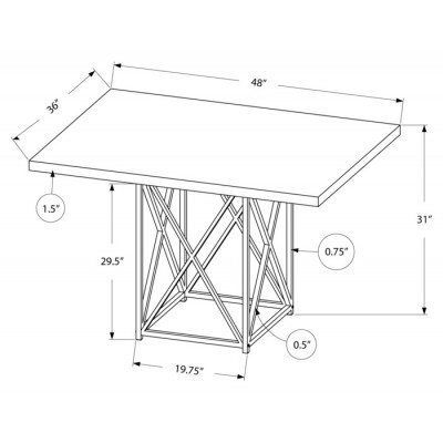 Table salle à manger 36"x48" I1059