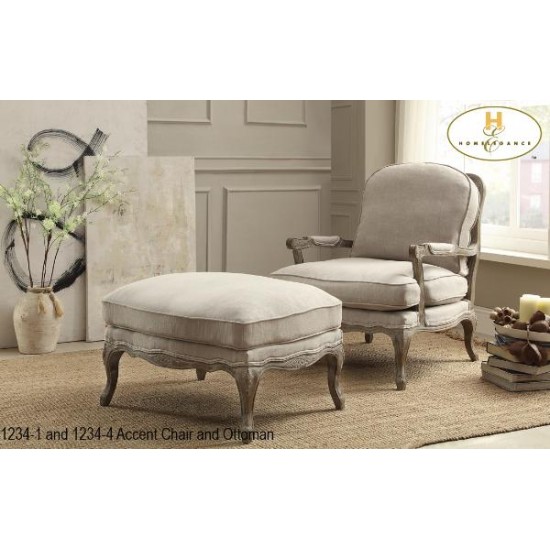 Fauteuil d'appoint Parlier avec ottoman