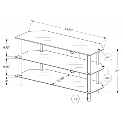 Meuble audio-video 36"L I2500