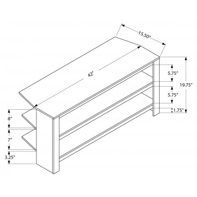 Meuble audio-video 42"L I2566
