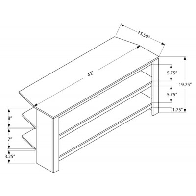 Meuble audio-video 42"L I2569