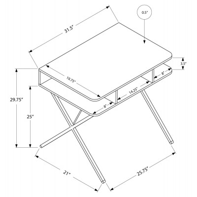 Bureau de travail 31"L I7100