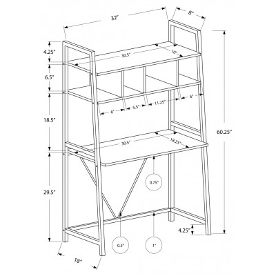 Bureau de travail 32"L I7163